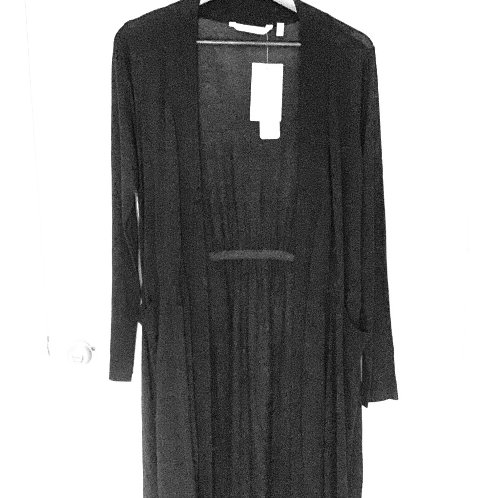 Soft surroundings long cardigan w/ 2 pockets